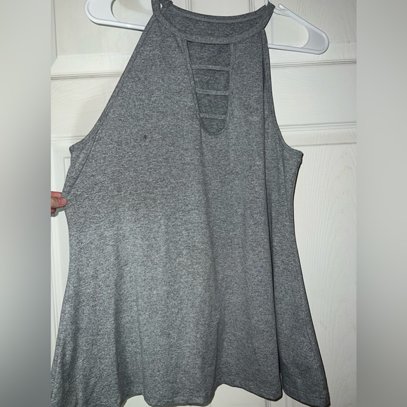 Gray Cutout Shirt - Picture 3 of 3